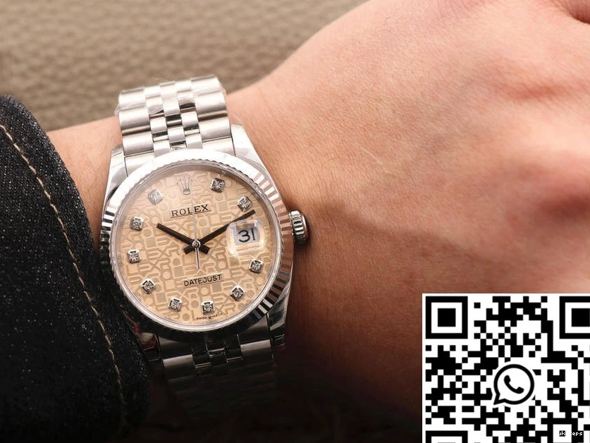 Factory 36MM Datejust Dial EW M126234-0023 Diamond-Studded Rolex 0207